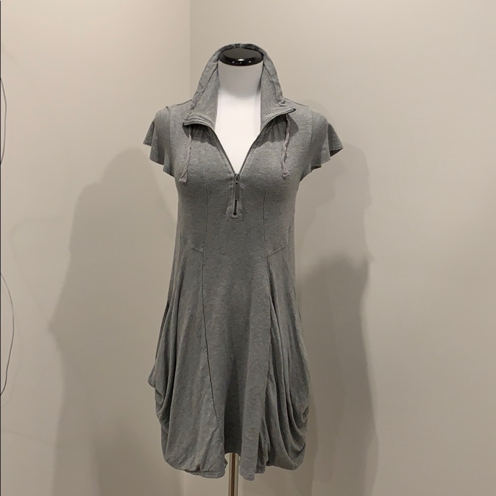 grey cotton dress
